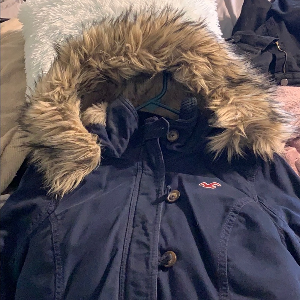 Hollister hoodie with Fur